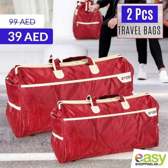 2 PCS Travel Bags red 19104